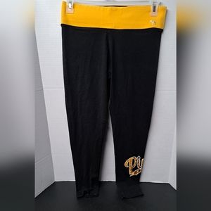 Pink yoga capris size large